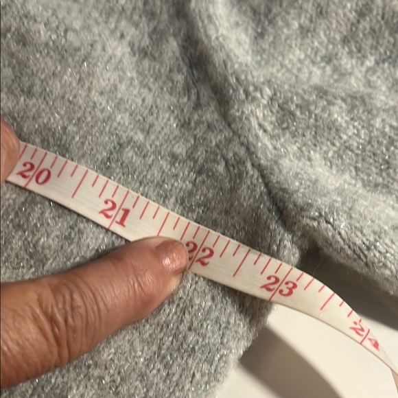 A New Day Cozy Gray Knit Cardigan Sweater- statement bell sleeves-Sz M - Picture 10 of 11